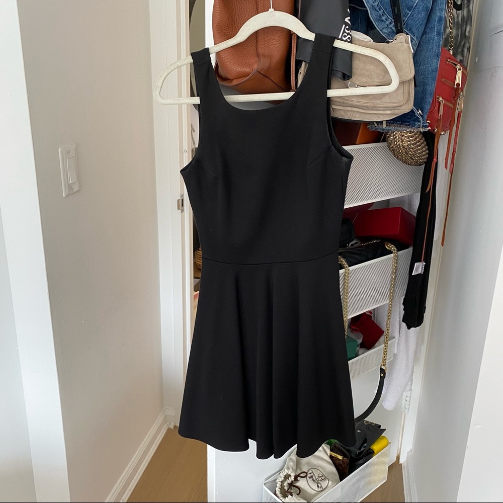 Amanda Uprichard black skater dress